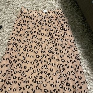 Leopard midi skirt